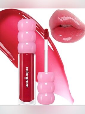 NWT Korean Beauty Colorgram Magic Cherry Lip Gloss – High-Shine Hydrating Tint